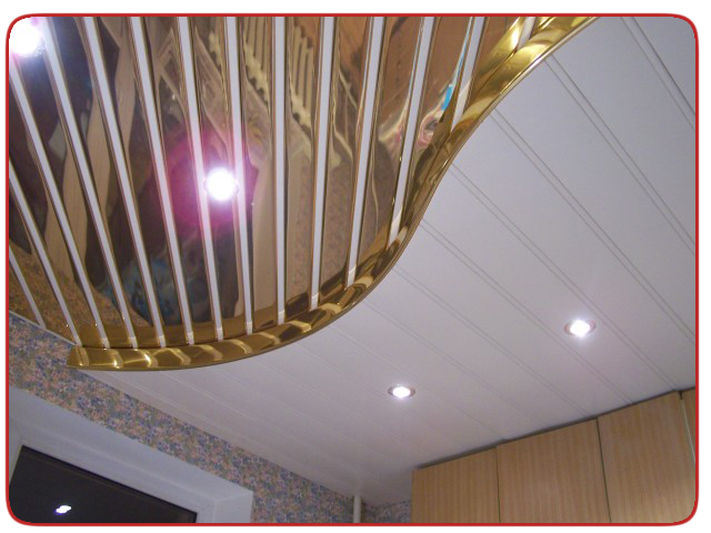 реечный потолок для ванной