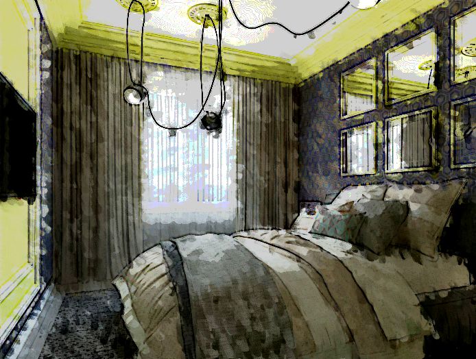 проект спальни квартиры