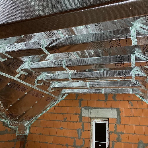 утепление кровли таунхауса