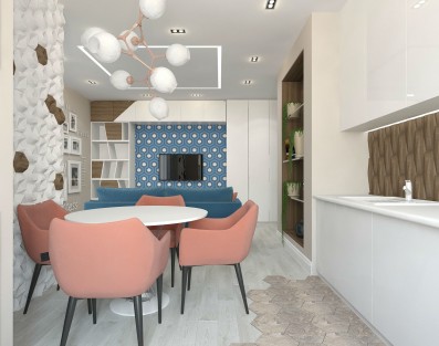 дизайн проект квартиры в 3d