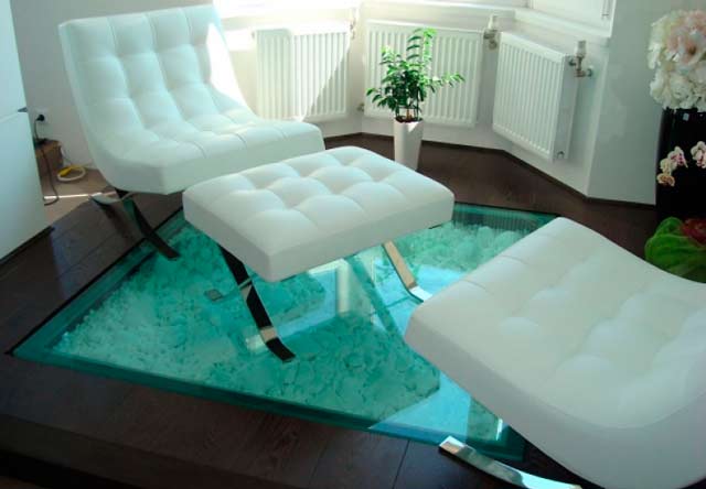 стеклянные полы