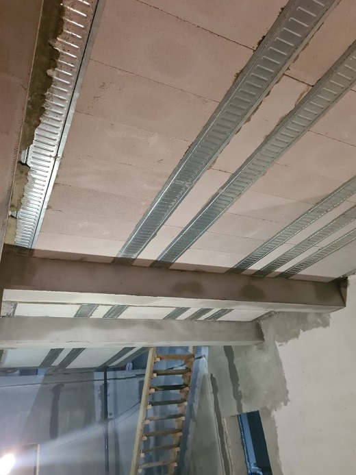 установка бетонного перекрытия